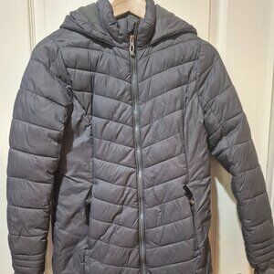 Spyder Gray Girls Winter Coat - Puffer Jacket - Size Large (12/14) - EUC